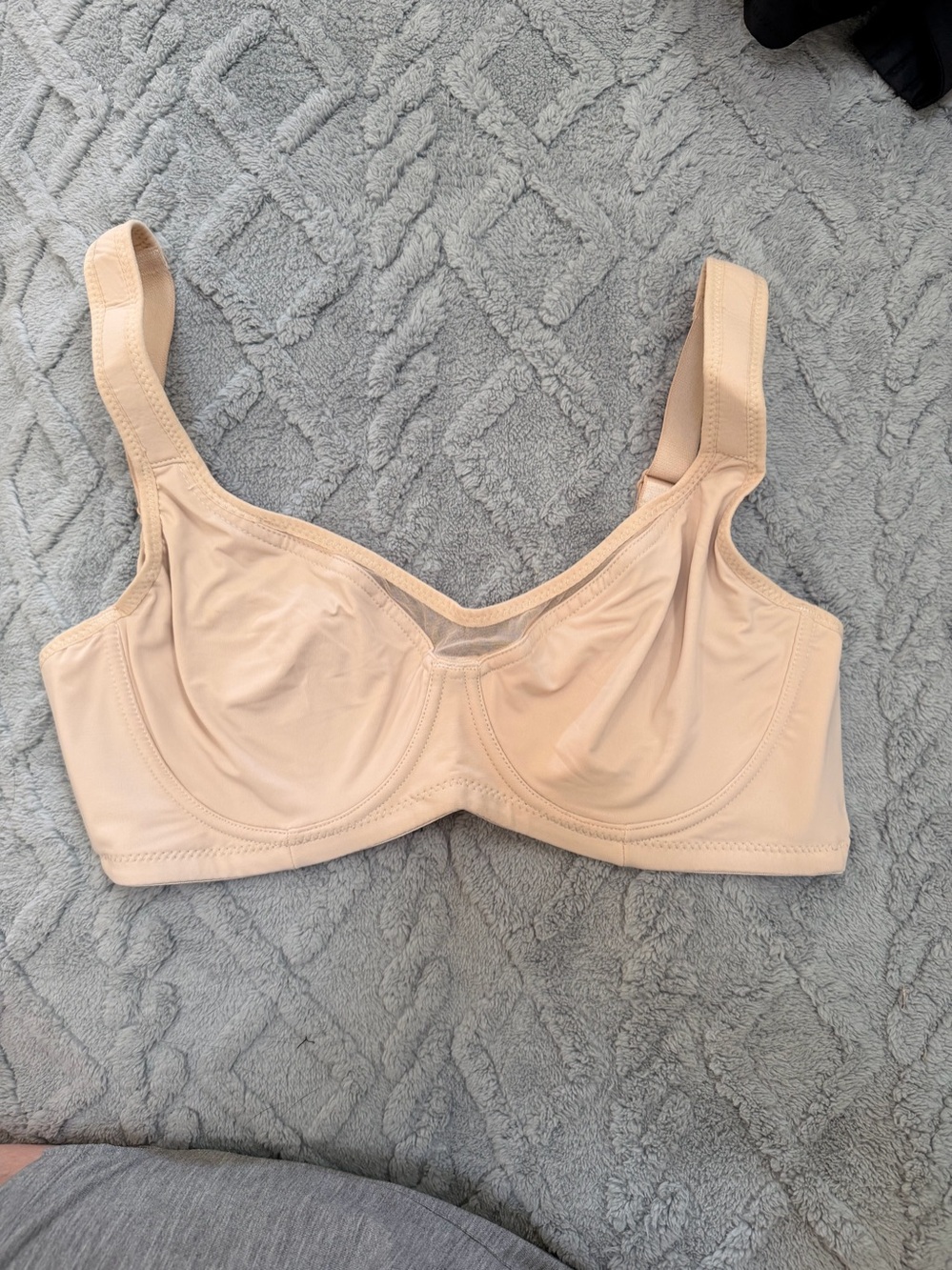Hilaine Nude/Beige Soft Cloud Minimizer Seamless Full Coverage Bra